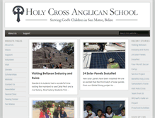 Tablet Screenshot of holycrossbelize.org